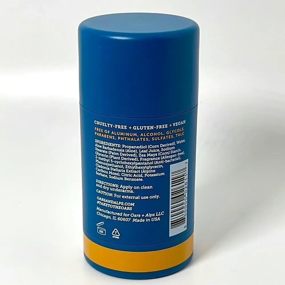 NWT Oars + Alps Aluminum-Free Deodorant for Sensitive Skin - Mandarin Woods